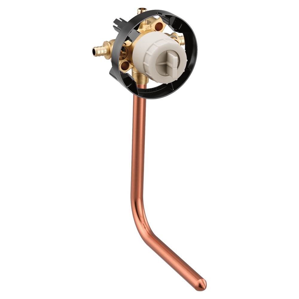 M-CORE 3-Series 4 Port Tub and Shower Pre-Fabricated Mixing Valve with Crimp Ring PEX Connections and Stops