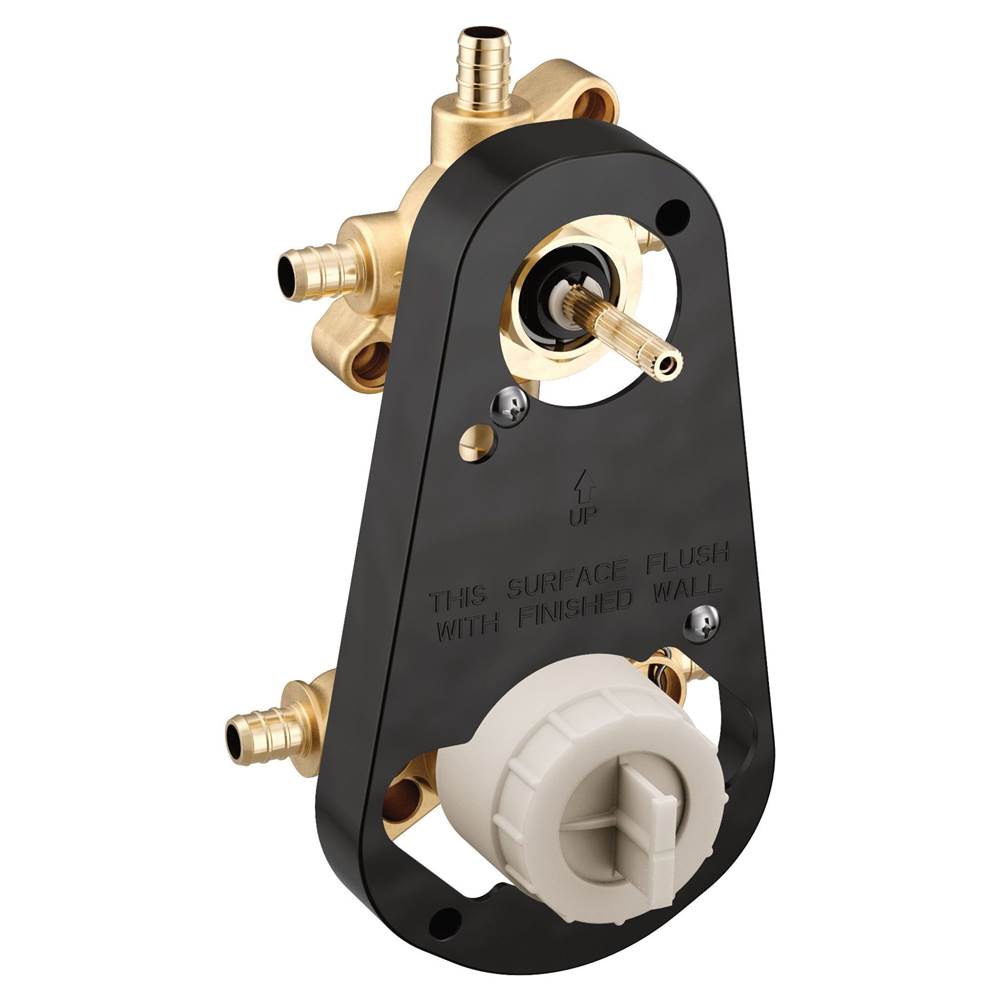 M-CORE 3-Series Mixing Valve with 3 or 6 Function Integrated Transfer Valve with Crimp Ring PEX Connections and Stops