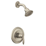 Moen - Eva M-CORE 2-Series Eco Performance 1-Handle Shower Trim Kit in Brushed Nickel (Valve Sold Separately) - Brushed Nickel