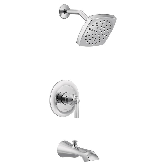 Moen - Flara M-CORE 3-Series 1-Handle Eco-Performance Tub and Shower Trim Kit in Chrome (Valve Sold Separately) - Chrome