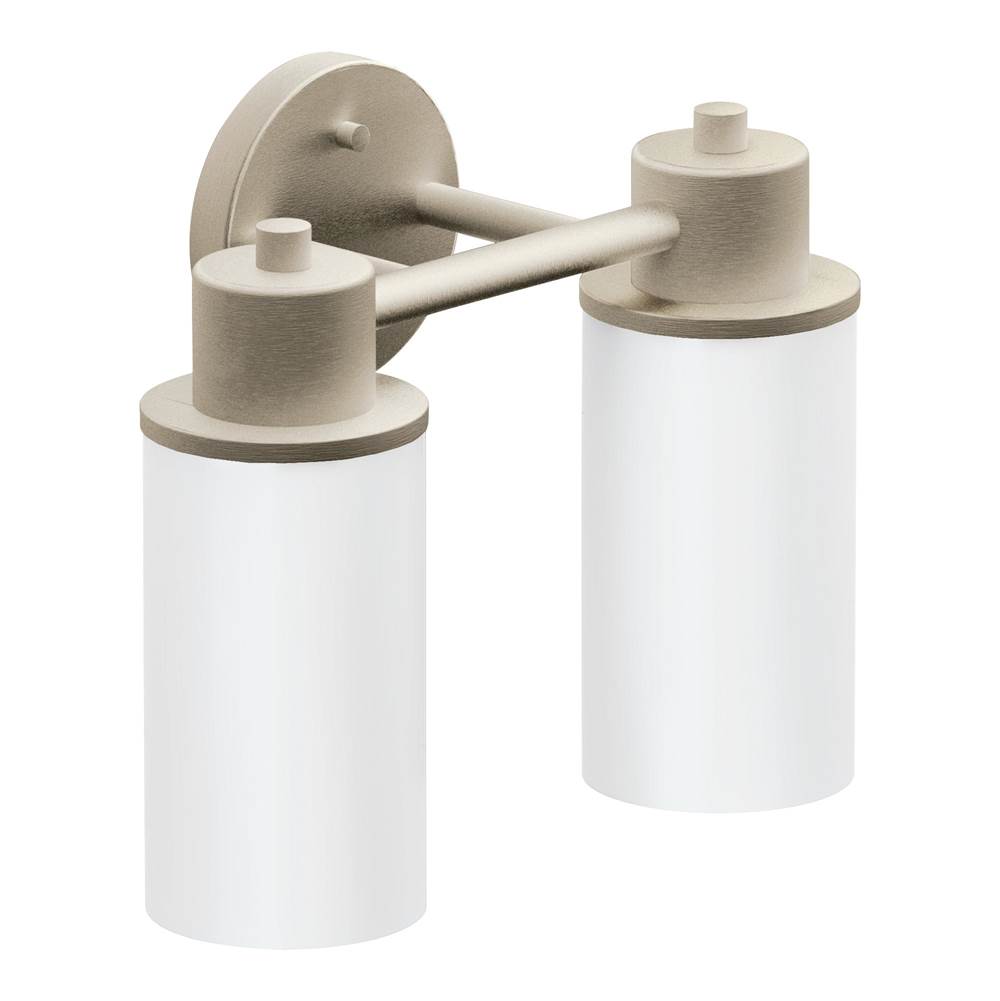 Moen - Brushed Nickel Two Globe Bath Light - Brushed Nickel