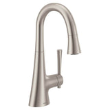 Moen - Kurv Spot Resist Stainless One-Handle High Arc Bar Faucet - Spot Resist Stainless