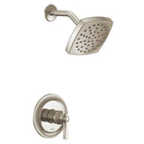 Moen - Flara M-CORE 2-Series Eco Performance 1-Handle Shower Trim Kit in Polished Nickel (Valve Sold Separately) - Polished Nickel