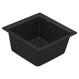 Moen - 15.75-Inch Wide x 7-Inch Deep Dual Mount Granite Single Bowl Kitchen or Bar Sink, Black - Black