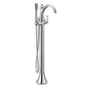 Moen - Wynford One-Handle Freestanding Floor Mount Tub Filler with Handshower, Includes Interchangeable Handle, Chrome - Chrome