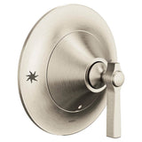 Moen - Flara 1-Handle Posi-Temp Valve Trim Kit in Brushed Nickel (Valve Sold Separately) - Brushed Nickel