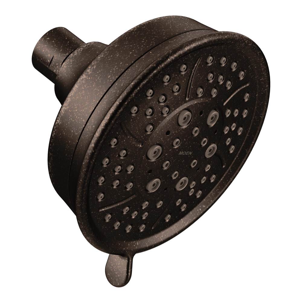 Moen - Four Function 4.38-Inch Diameter Wallmount Showerhead, Oil-Rubbed Bronze - Oil Rubbed Bronze