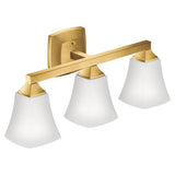Moen - Brushed Gold Three Globe Bath Light - Brushed Gold