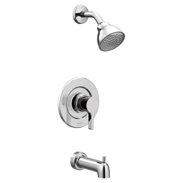 Moen - Vichy Single-Handle Eco-Performance Posi-Temp Tub and Shower Faucet Trim Kit in Chrome (Valve Sold Separately) - Chrome