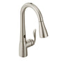 Moen - Arbor Motionsense Two-Sensor Touchless One-Handle Pulldown Kitchen Faucet Featuring Power Clean, Spot Resist Stainless - Spot Resist Stainless