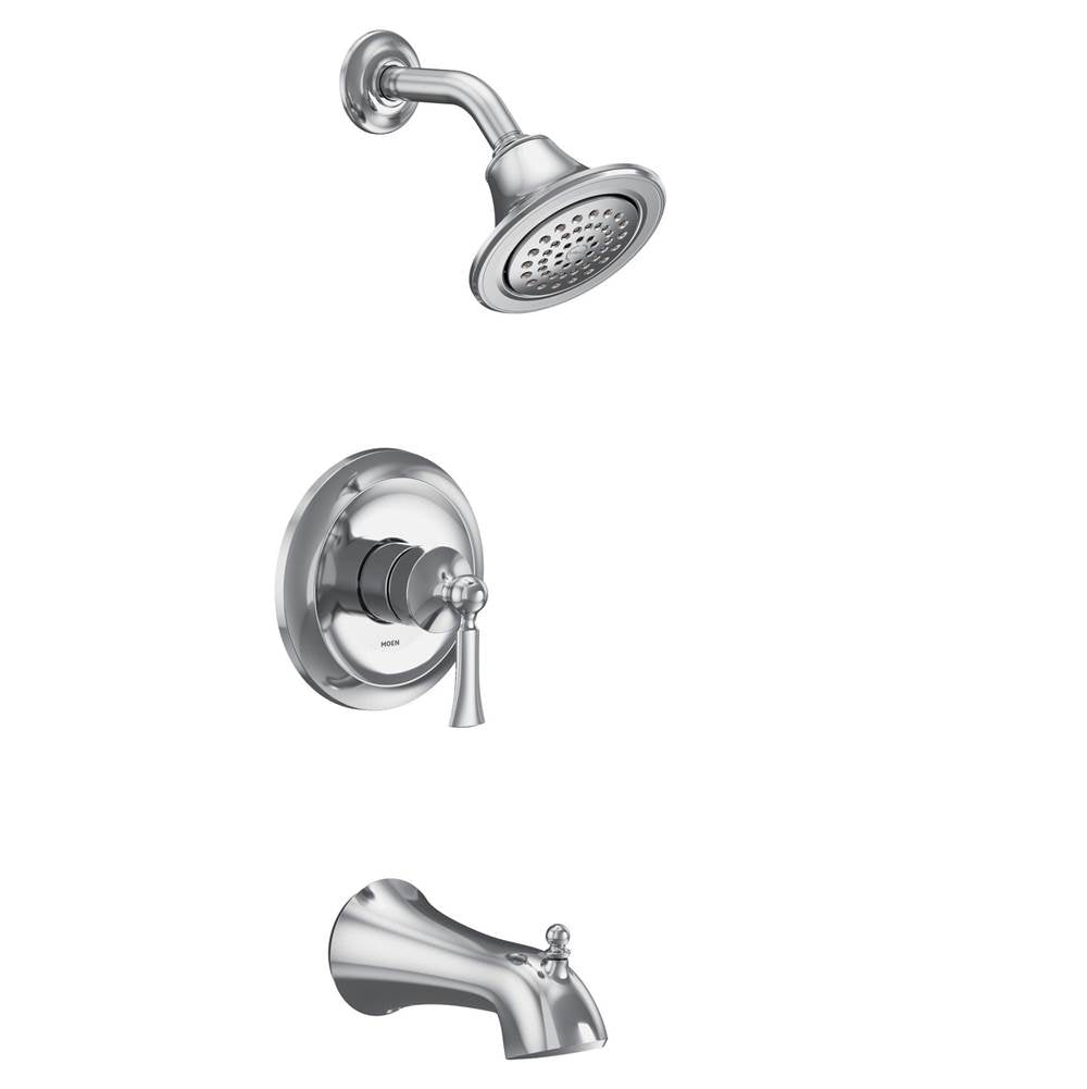 Wynford M-CORE 2-Series Eco Performance 1-Handle Tub and Shower Trim Kit in Chrome (Valve Sold Separately)