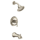 Wynford M-CORE 2-Series Eco Performance 1-Handle Tub and Shower Trim Kit in Chrome (Valve Sold Separately)