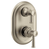 Belfield M-CORE 3-Series 2-Handle Shower Trim with Integrated Transfer Valve in Chrome (Valve Sold Separately)