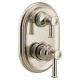 Belfield M-CORE 3-Series 2-Handle Shower Trim with Integrated Transfer Valve in Chrome (Valve Sold Separately)