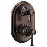 Belfield M-CORE 3-Series 2-Handle Shower Trim with Integrated Transfer Valve in Chrome (Valve Sold Separately)