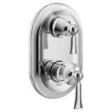 Wynford M-CORE 3-Series 2-Handle Shower Trim with Integrated Transfer Valve in Chrome (Valve Sold Separately)