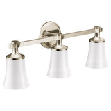 Moen - Polished Nickel Three Globe Bath Light - Polished Nickel