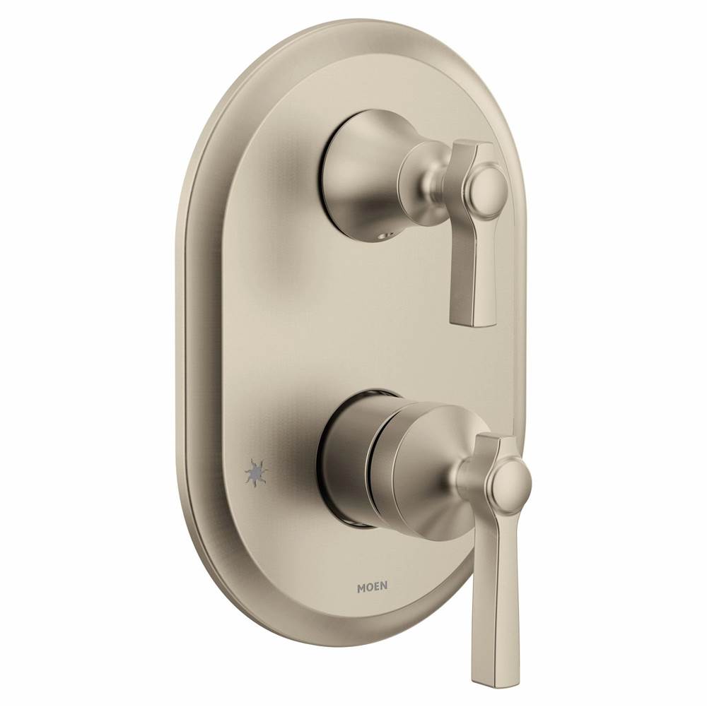 Flara M-CORE 3-Series 2-Handle Shower Trim with Integrated Transfer Valve in Chrome (Valve Sold Separately)