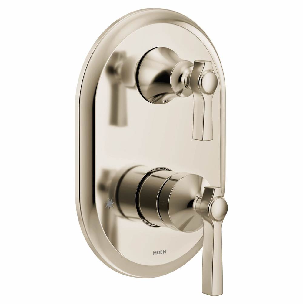 Flara M-CORE 3-Series 2-Handle Shower Trim with Integrated Transfer Valve in Chrome (Valve Sold Separately)