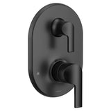 Doux M-CORE 3-Series 2-Handle Shower Trim with Integrated Transfer Valve in Chrome (Valve Sold Separately)
