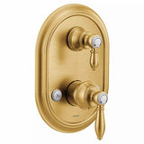 Weymouth M-CORE 3-Series 2-Handle Shower Trim with Integrated Transfer Valve in Chrome (Valve Sold Separately)
