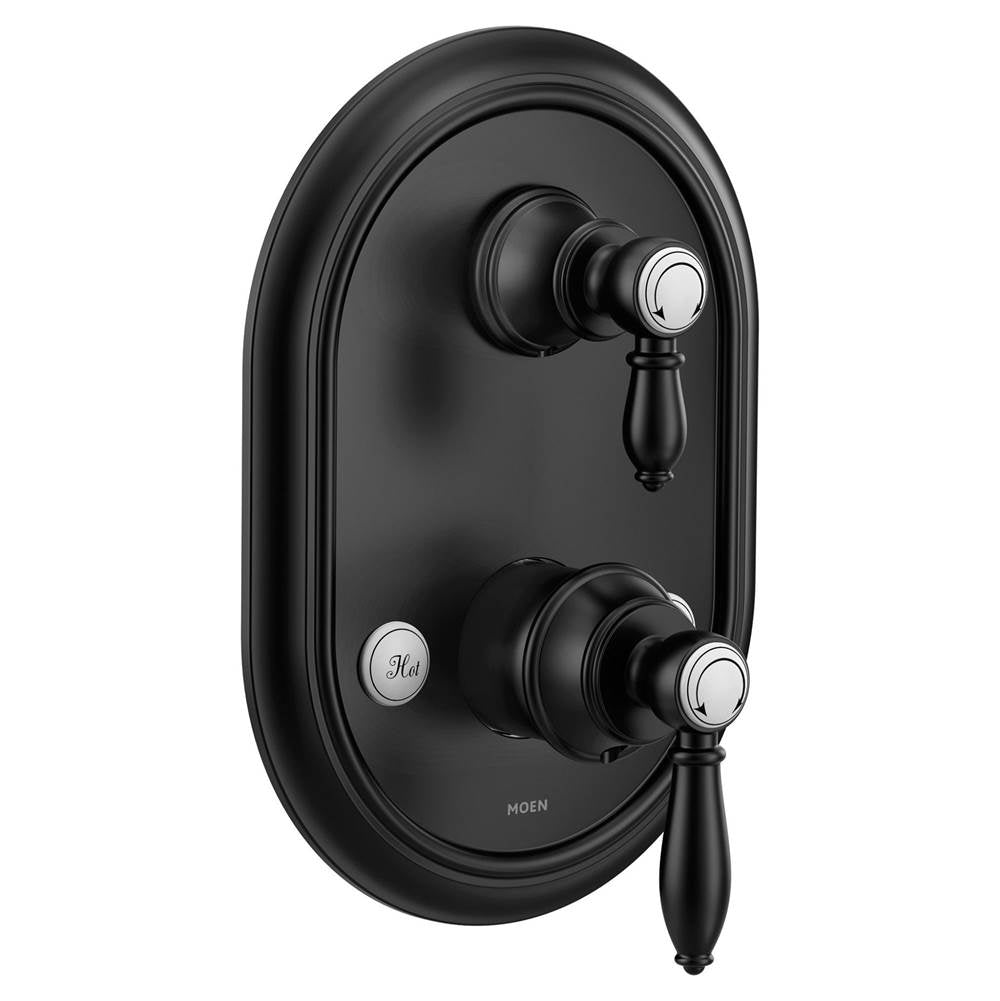Weymouth M-CORE 3-Series 2-Handle Shower Trim with Integrated Transfer Valve in Chrome (Valve Sold Separately)