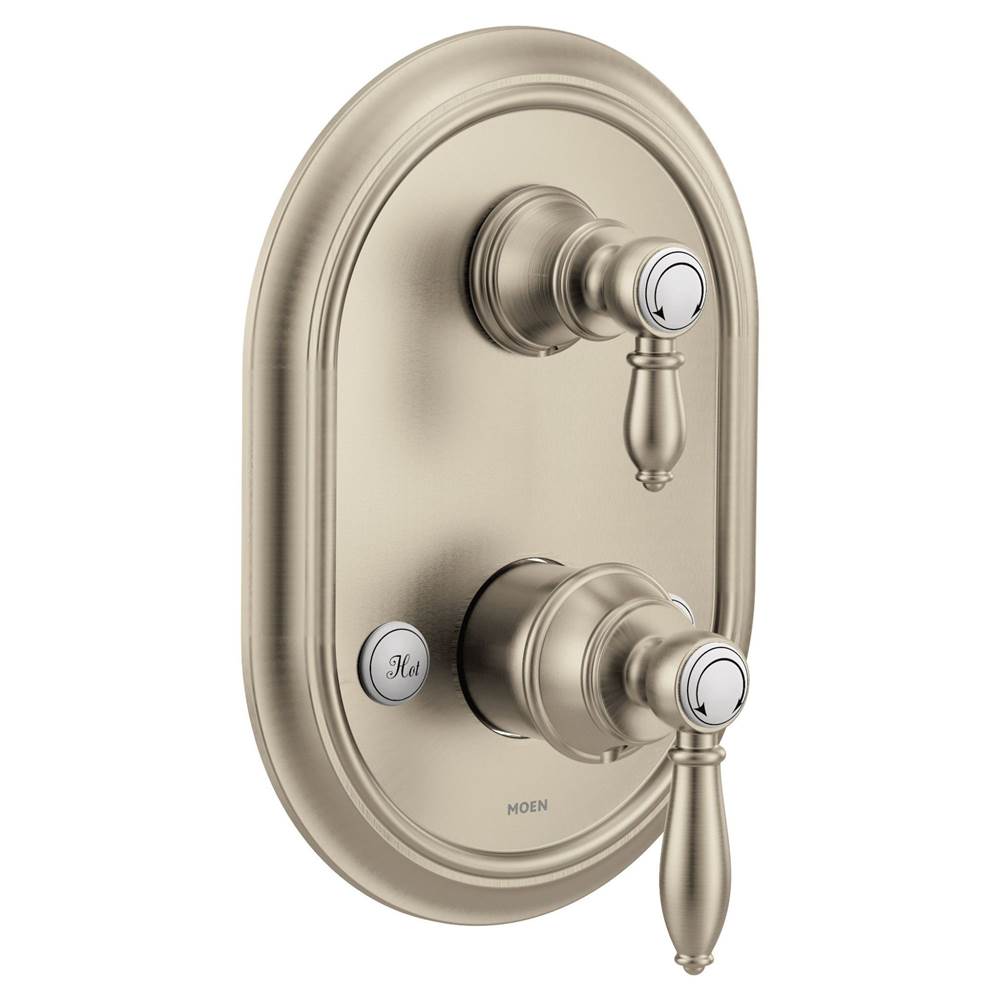 Weymouth M-CORE 3-Series 2-Handle Shower Trim with Integrated Transfer Valve in Chrome (Valve Sold Separately)