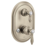 Weymouth M-CORE 3-Series 2-Handle Shower Trim with Integrated Transfer Valve in Chrome (Valve Sold Separately)