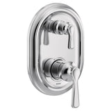 Traditional M-CORE 3-Series 2-Handle Shower Trim with Integrated Transfer Valve in Chrome (Valve Sold Separately)