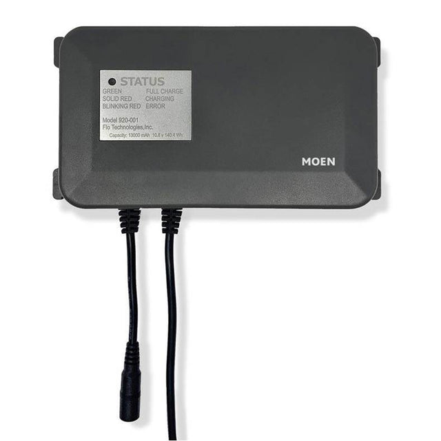 Moen - Flo Smart Water Monitor and Shutoff Lithium Ion Battery Backup with 6 Ft. Power Cord - Unfinished