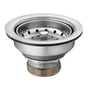 Moen - 3-1/2 Inch Kitchen Sink Stainless Steel Basket Strainer with Drain Assembly, Stainless - Stainless