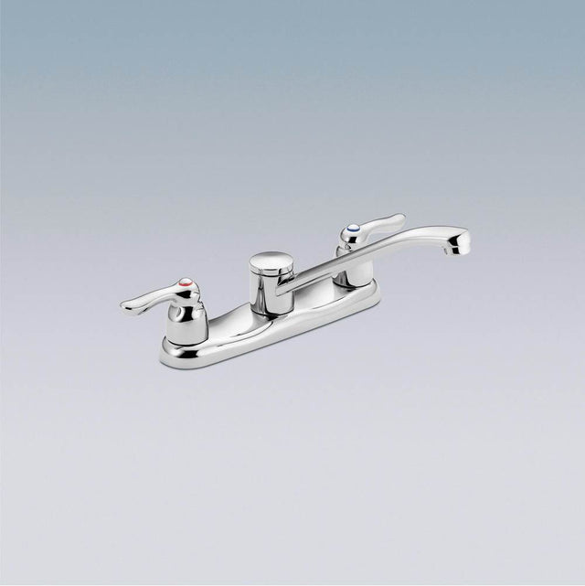 Moen - Chrome two-handle kitchen faucet - Chrome