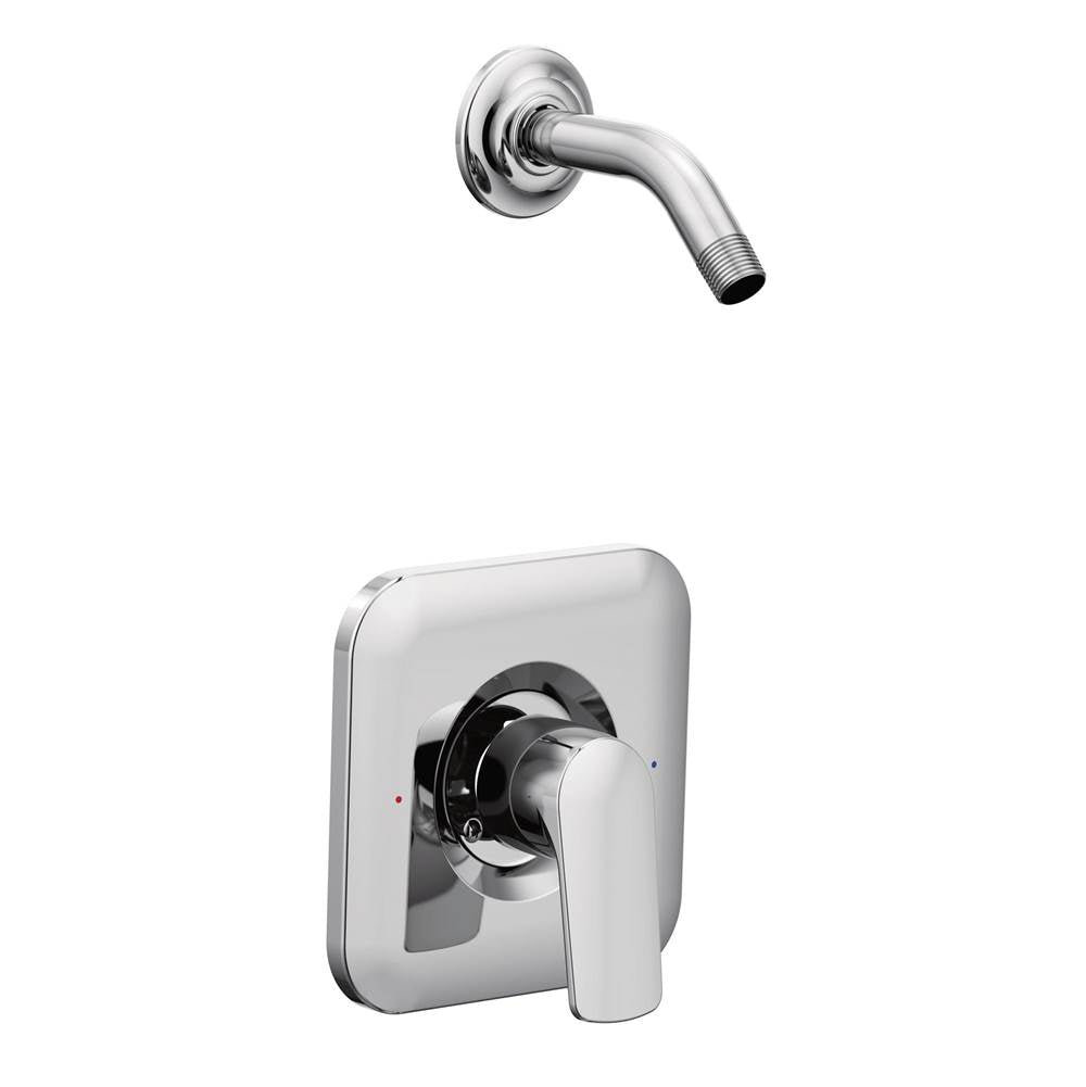 Moen - Rizon 1-Handle Posi-Temp Shower Faucet Trim Kit in Chrome (Shower Head and Valve Not Included) - Chrome