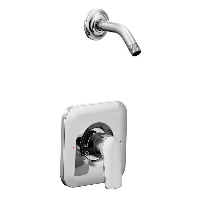 Moen - Rizon 1-Handle Posi-Temp Shower Faucet Trim Kit in Chrome (Shower Head and Valve Not Included) - Chrome