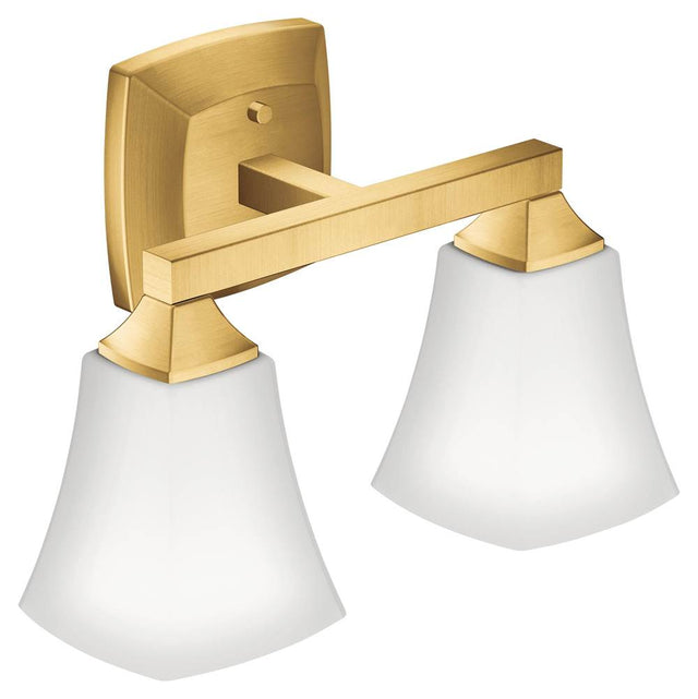 Moen - Brushed Gold Two Globe Bath Light - Brushed Gold