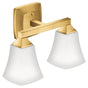 Moen - Brushed Gold Two Globe Bath Light - Brushed Gold