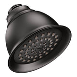 Moen - One Function 4 3/8-Inch Diameter Spray Head Moenflo XL Showerhead, Wrought Iron - Wrought Iron