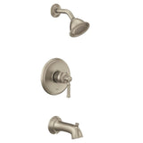 Moen - Dartmoor M-CORE 2-Series Eco Performance 1-Handle Tub and Shower Trim Kit in Brushed Nickel (Valve Sold Separately) - Brushed Nickel