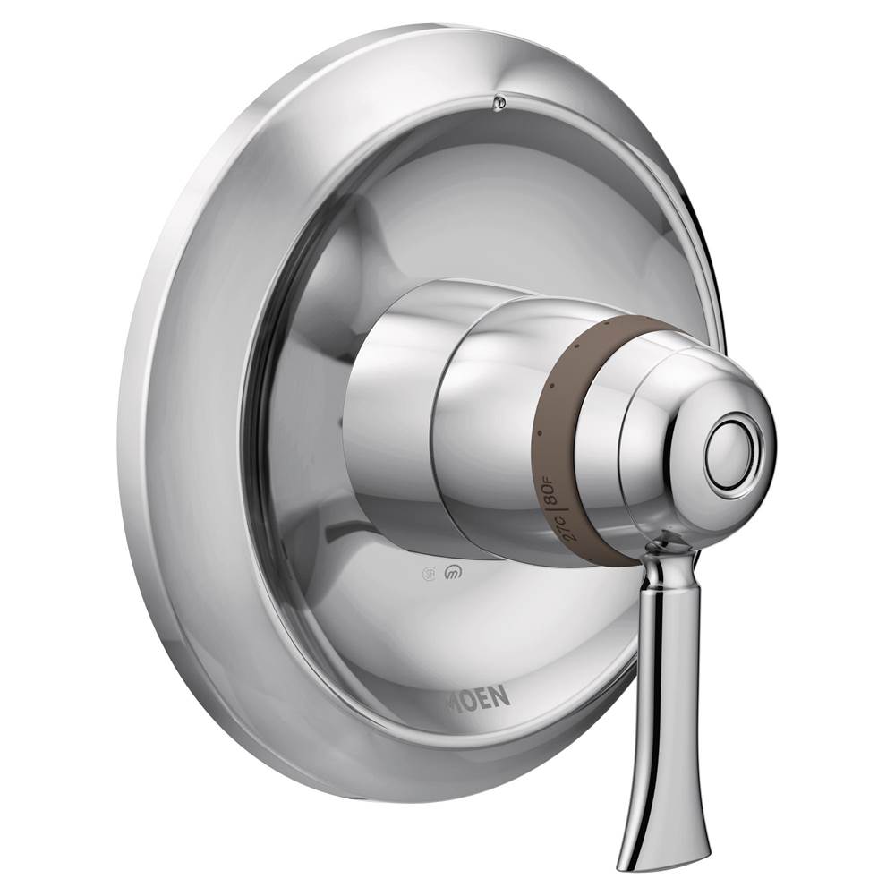 Moen - Wynford ExactTemp Thermostatic Valve Trim Kit, Valve Required, Chrome - Chrome