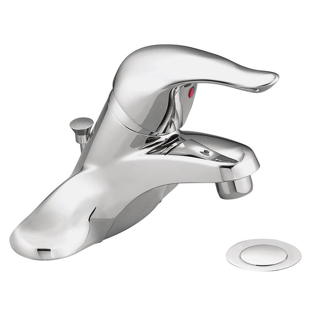 Moen - Chateau One-Handle Low Arc Bathroom Faucet, Chrome - Chrome