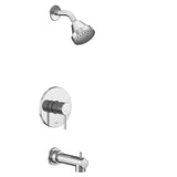 Moen - Align M-CORE 2-Series Eco Performance 1-Handle Tub and Shower Trim Kit in Chrome (Valve Sold Separately) - Chrome