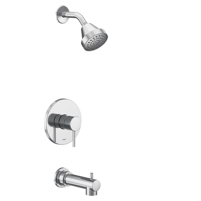 Moen - Align M-CORE 2-Series Eco Performance 1-Handle Tub and Shower Trim Kit in Chrome (Valve Sold Separately) - Chrome