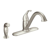 Moen - Camerist One-Handle Low Arc Kitchen Faucet with Side Spray, Spot Resist Stainless - Spot Resist Stainless