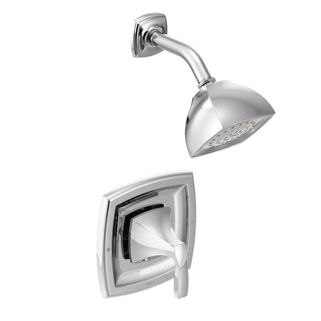Moen - Voss Posi-Temp Single-Handle 1-Spray Shower Faucet Trim Kit in Chrome (Valve Sold Separately) - Chrome