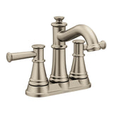 Moen - Belfield Two-Handle Centerset Bathroom Faucet, Brushed Nickel - Brushed Nickel