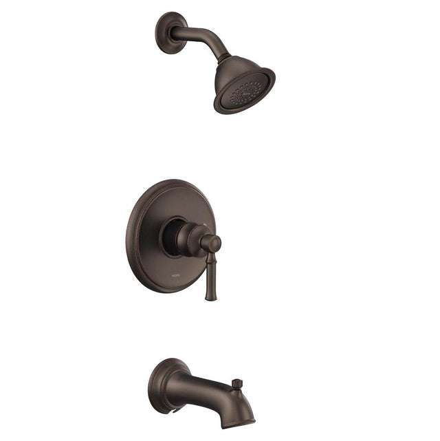 Moen - Dartmoor M-CORE 2-Series Eco Performance 1-Handle Tub and Shower Trim Kit in Oil Rubbed Bronze (Valve Sold Separately) - Oil Rubbed Bronze