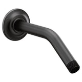 Moen - Premium 8-Inch Standard Shower Arm with Matching Flange Included, Matte Black - Matte Black