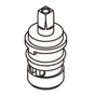 Moen - 2 Handle Brass Shell Ceramic Disc Cartridge - Cold - Unfinished