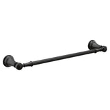 Moen - Matte Black 18'' Towel Bar - Matte Black