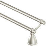Moen - Brushed Nickel 24'' Double Towel Bar - Brushed Nickel